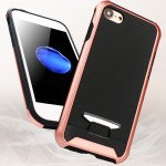 Wholesale iPhone 8 / 7 Super Hornet Shield Bumper Hybrid Case (Black)